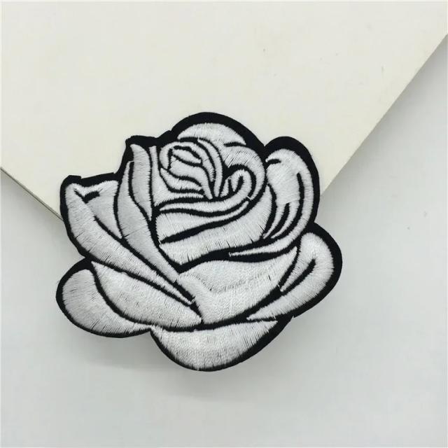 Decalques Rosa Multicoloridos com 5 Adesivos de Patch de Tecido para Acessórios de Vestuário de Alta Qualidade