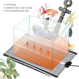 Répteis Aquecimento Mat com Controlador de Temperatura Ajustável, Almofada Quente, Incubadora para Lagarto, Turtle Aquarium, UE, EUA, Reino Unido, AU Plug, 5-35W - Image 4