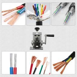 Máquina de decapagem de fios portátil, Resíduos de fios e cabos com manivela, Ferramentas de decapagem, Scrap Copper Wire - Image 6
