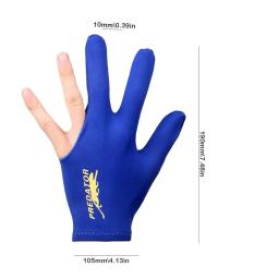 Luva de bilhar de três dedos para homens e mulheres, acessório fitness, mão esquerda aberta, alta qualidade, 1 pc - Image 2