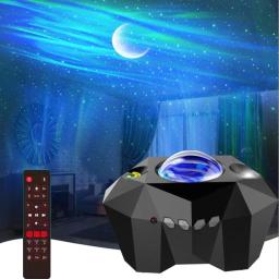 Nova galáxia lâmpada do projetor céu estrelado levou luz da noite para casa quarto decoração do quarto das crianças presente mesa de projeção lâmpadas de mesa - Image 2