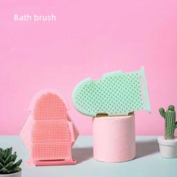 Japanese Lovely Wind Bathing Brush com Massagem de Silicone e Cutina Removendo Luvas, Pet Bath Brush e Body Scrubber - Image 2