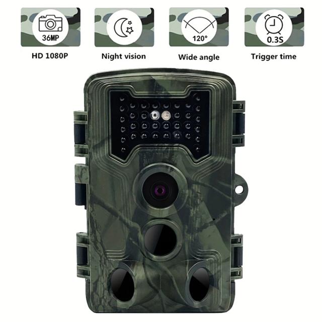 Câmera Trail com Ativação por Movimento e Visão Noturna - 36MP e 1080P para Observação da Vida Selvagem