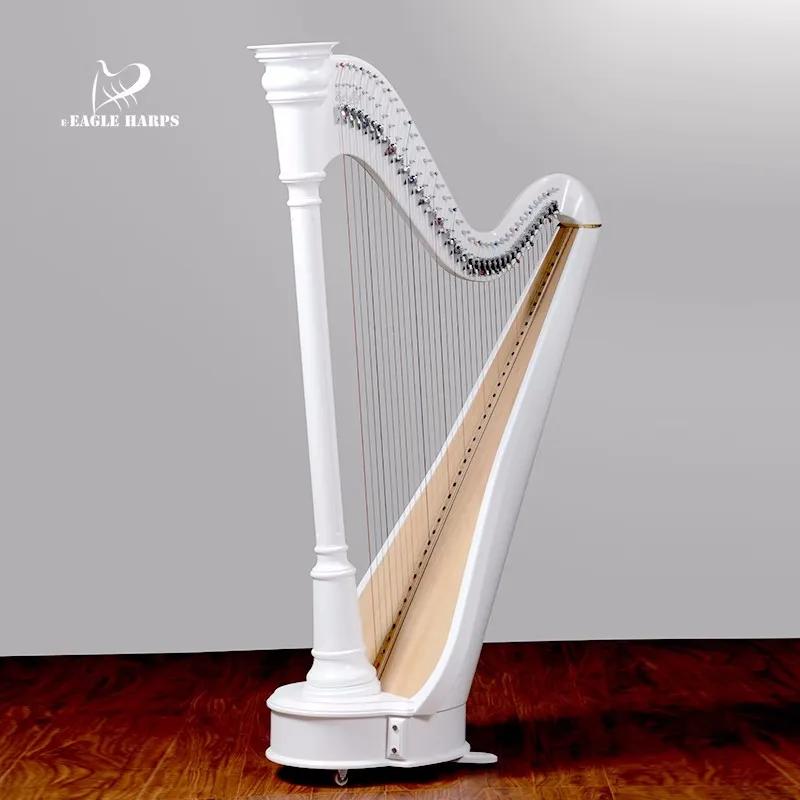Blanche eagleharp 38 cordas instrumento de harpa profissional artesanal maple - Image 1