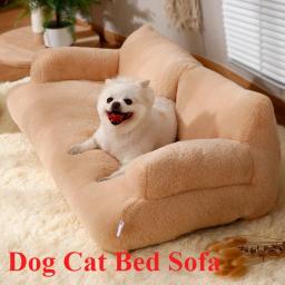 Cama de gato macia luxuosa lavável, sofá lavável, confortável cama de cachorro de pelúcia, ninho para cães médios e grandes - Image 1