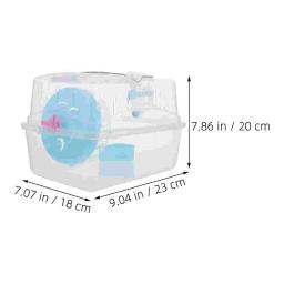 Gaiola de viagem portátil ao ar livre para hamster, Carry Case, Caixa para pequenos animais, cobaia - Image 2