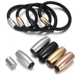 Aço inoxidável Fechos Magnéticos para Fazer Jóias DIY, Cordão De Couro, Pulseira Magnética Buckle, Acessórios Colar, 3mm-6mm - Image 1
