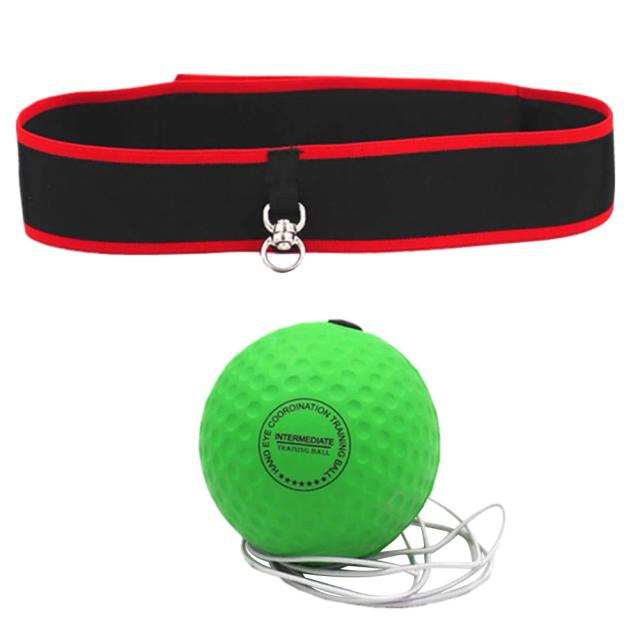 Bola de Treinamento de Boxe Reflexo com Headband Ajustável - Equipamento MMA Ideal para Precisão em Adultos e Crianças