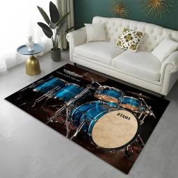 Instrumentos musicais antiderrapantes Kit de tapete, conjunto de bateria, tapete para casa, sala de estar, quarto, sofá, decoração de capacho, tapete infantil, tapete de chão - Image 5