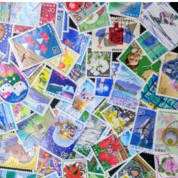 Selos postais aleatórios com Post Mark, lote japonês diferente, presente da coleção, Scrapbooking, 50, 100, 200 - Image 2