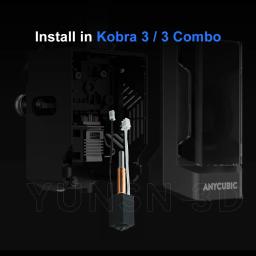 Atualização Hot End Kit para Anycubic Kobra 3 Impressoras 3D, latão endurecido aço Bicos, Combo Acessórios, Novo - Image 3