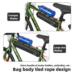 Nylon Waterproof Front Tube Frame Bicycle Bag, Bolsa de bicicleta, caixa do telefone, grande capacidade, fácil instalação, acessórios de ciclismo - Image 2