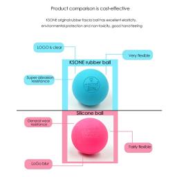KSONE-Bola de Massagem Lacrosse Portátil, Fascia Ball, Relaxamento Muscular, Alívio da Dor, Fisioterapia Ball, 6,3 cm - Image 3