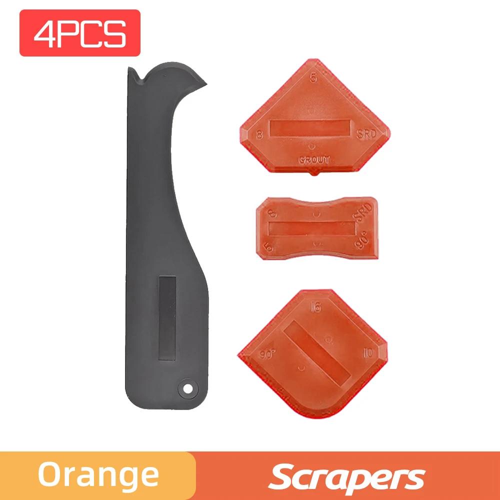 5 em 1 raspador de silicone selante suave conjunto de ferramentas removedor de calafetagem finisher kit argamassa lisa remoção do molde do assoalho conjunto de ferramentas manuais - Image 1