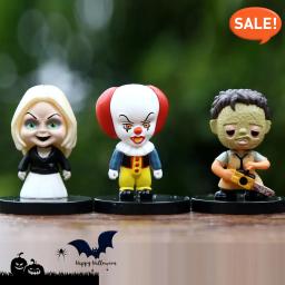 -.-10pcs filme de terror palhaço figura de ação brinquedos modelo pvc presente de halloween estatueta de vinil boneca presente - Image 5