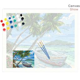 Pinturas fotográficas personalizadas por número, kit de pintura de paisagem, imagem em tela, pintura a óleo por número, pintado à mão para adultos, decoração de casa, novo - Image 2