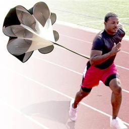 Futebol velocidade pára-quedas treinamento de força guarda-chuva futebol basquete correndo exercitador faixas resistência arrastar paraquedas - Image 2