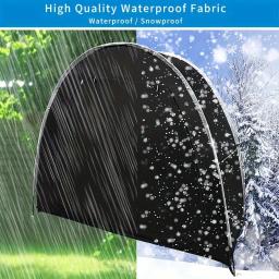 Impermeável Oxford Bicycle Cover Barraca de armazenamento ao ar livre 420D Silver Coating - Image 4