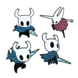 Jogo oco cavaleiro crachá pinos andarilho lapela hornet cosplay crachá metal esmalte broche - Image 1