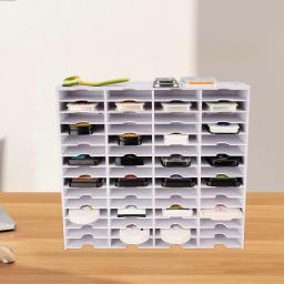 Organizador de armazenamento de pintura artesanal, fita cassete de pvc, rack de mesa, ferramenta para artistas, suprimentos de arte, bandeja de pintura de diamante - Image 3