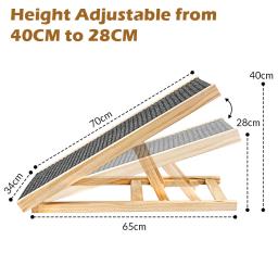 Rampa antiderrapante ajustável para Pet, Dog e Cat Ladder, sofá interior e sofá, Pet Supplies, 2 níveis de altura, dobrável e durável, sofá - Image 6