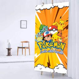 Pokémon Door Decorações Banner, Pikachu Bem-vindo Porta Capa, Foto Props, Fontes De Festa De Aniversário para Crianças - Image 3