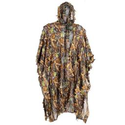 Terno ghillie com folhas 3d, capa de chuva poncho da floresta, terno camuflado de caça, roupas de capa camuflada, para fotografia de animais de pássaros - Image 1