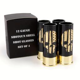 Copos de Tiro para Caça Tiro, Espingarda De Plástico, Concha De 12 Bitolas, Bar Copos, Conjunto De Copo Para Homens, Presente, 4PCs - Image 4