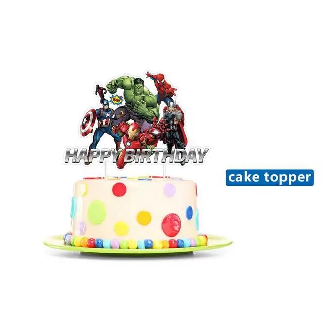 Suprimentos de Festa de Super Heróis Vingadores, Decoração de Aniversário Infantil, Copo Boy, Prato, Guardanapo, Toalha de Mesa, Balão para Criança - Image 1