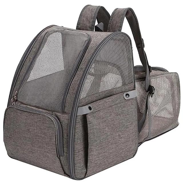 Mochila Portátil para Gatos: Saco Transparente e Expandível para Viagens e Caminhadas com Grande Capacidade