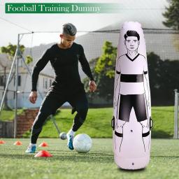 Boneco inflável do treinamento do manequim, equipamento portátil da prática do futebol, copo, escudo do manequim, defensor do goleiro, 175cm - Image 5