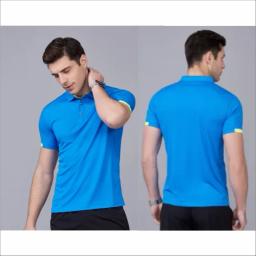 Polo de secagem rápida, camisa de golfe, grupo de empresa, esportes de lapela fitness, top grande, 8 cores, verão - Image 5