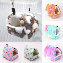 Mini gaiola colorida e confortável para pequenos animais, Casa de hamster, Cama pequena para dormir, Ninho de cobaia, Ninho quente para coelho e esquilo - Image 1