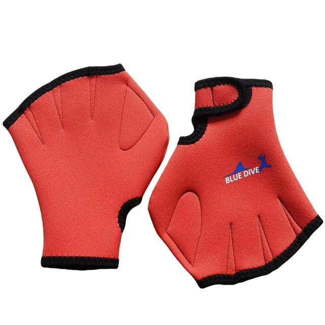 Luvas de Natação Neoprene Ajustáveis para Esportes Aquáticos 2024 - Meia Dedo com Webbing para Remo e Mergulho