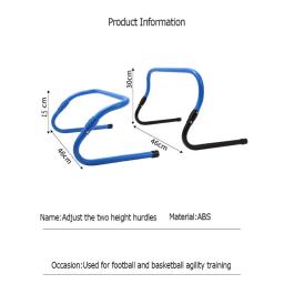 Dobrável Futebol Agilidade Obstáculos, Destacável, Treinamento de Velocidade, Altura, Ajustável, Obstáculo, Praticando Ferramenta, 1Pc - Image 6