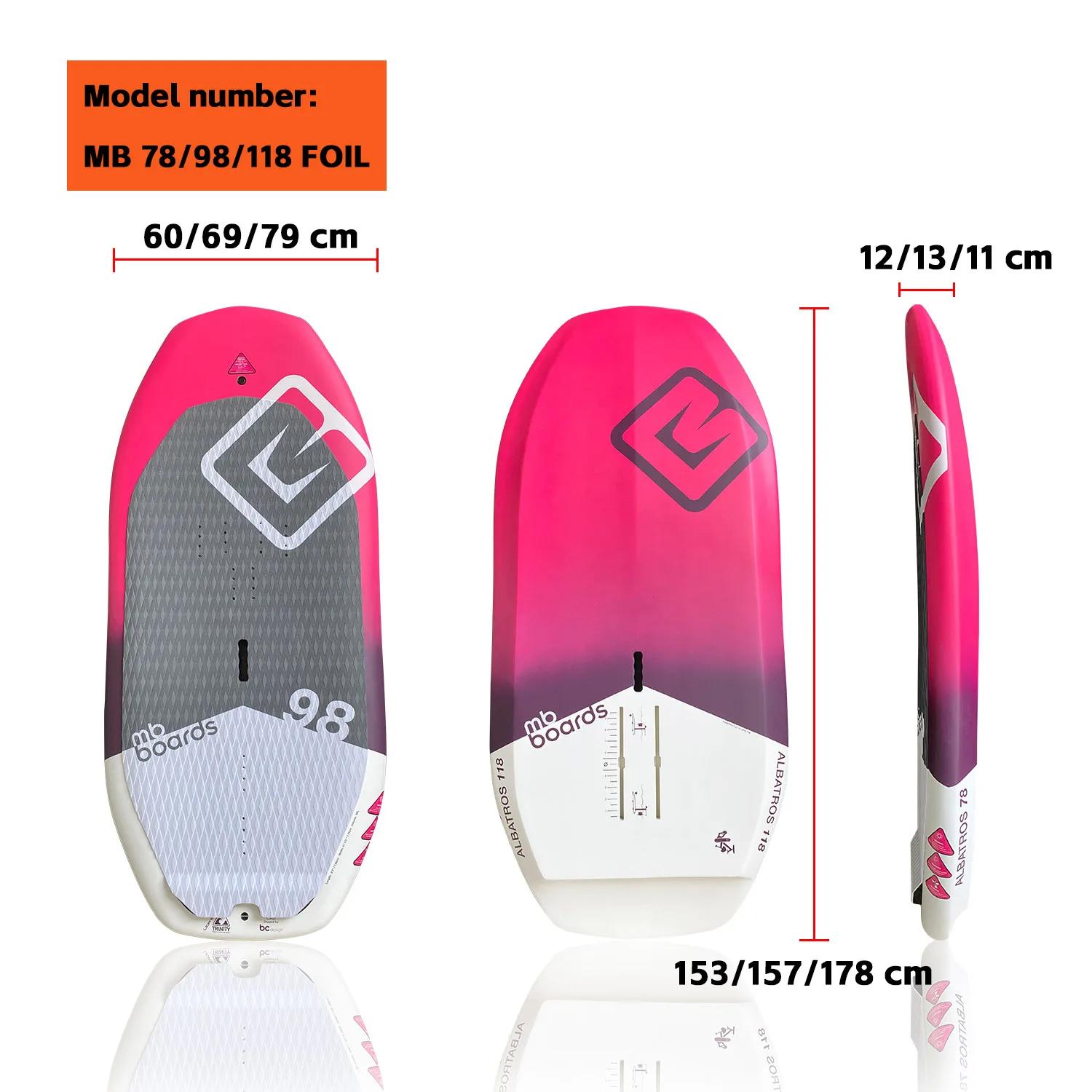 Hydrofoil Surf Wing Foil Board, fibra de carbono, kitesurf, estoque novo estilo, 78L 98L 118L - Image 1