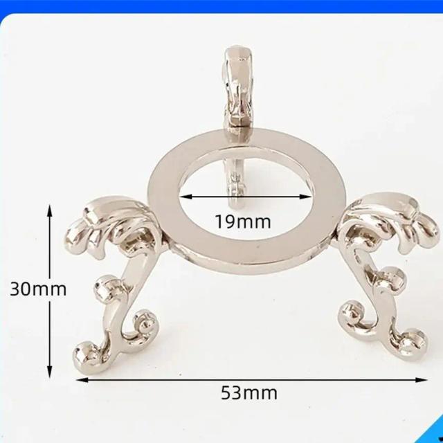 Estatueta de Bola de Cristal com Base de Metal - Suporte Decorativo para Artesanato e Fotografia