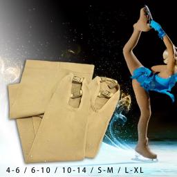 Meias de bota de patinação no gelo, calças de meia-calça de patinação artística, estiramento quente longo - Image 1