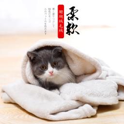 Cobertor de lã macia quente para animais de estimação, confortável, respirável, sofá, cama de dormir, lençol, suprimentos para cães, inverno - Image 3