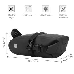 Grande Capacidade de bicicleta Saddle Bag, Ciclismo traseiro Seat Post Bag, MTB Road Bike Storage Bags, Acessório de bicicleta - Image 6