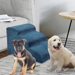 Pequenos Animais Anti Slip Ramp para Animais De Escada Do Cão, Escada De Escalada Do Gato, Sofá Cama Do Gatinho, Sofá Alto, Suprimentos De Carros, 3 Passos - Image 4
