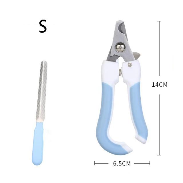 Cortador de Unhas para Animais de Estimação em Aço Inoxidável: Claw Nail Clippers para Cães e Gatos com Tesoura de Arquivo e Aparador de Cuidados