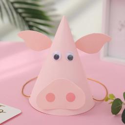 Dia das crianças Animal Aniversário Chapéu, Festa DIY, 5pcs - Image 3