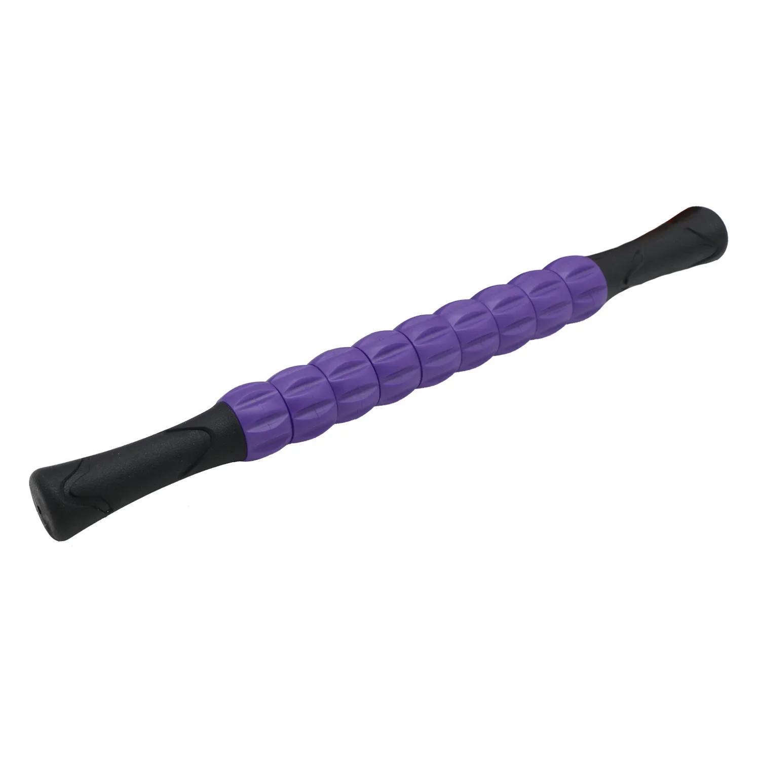 1 pçs yoga massagem vara rolo de fitness corpo massagem rolo massageador corporal para aliviar dores musculares massagem fitness varas - Image 1