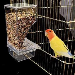 Alimentador Automático De Gaiola De Pássaro, Parrot Food Drink Feeder, Cup Bowls para MessBird - Image 2