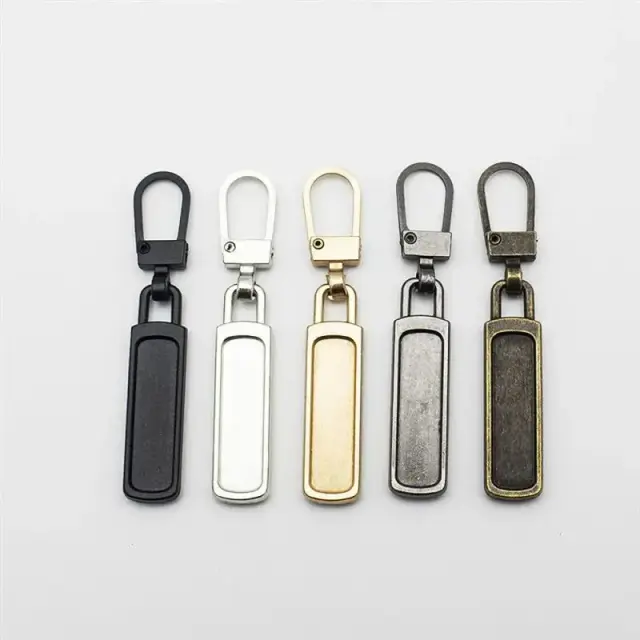 Conjunto de 10 Zíperes Destacáveis para Reparação com Sliders e Pull Tabs para Sacos, Jaquetas e Projetos DIY