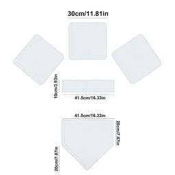 Bases de beisebol para quintal, Placas de borracha, Bases de beisebol multifuncionais, Softball Kickball - Image 6