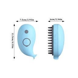 Auto limpeza escova de vapor para pet, spray elétrico, escova de cabelo para massagem, removedor de cabelo do gato do cão, pente grooming suprimentos, 3 em 1 - Image 6