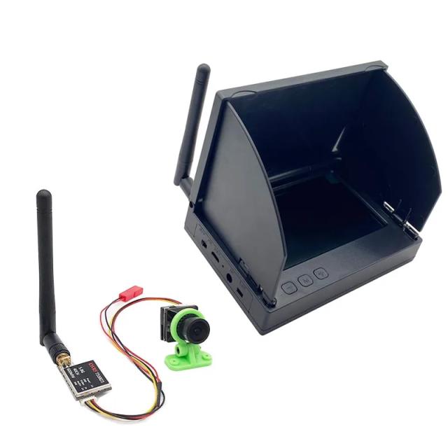 Conjunto FPV 5.8G Transmissor TS5823 200/600mW Câmera CMOS 1500TVL
