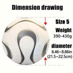 Bola de futebol profissional para adultos, alta qualidade bola de futebol, esportes ao ar livre treinamento bola, tamanho 5, ano 2009 - Image 5